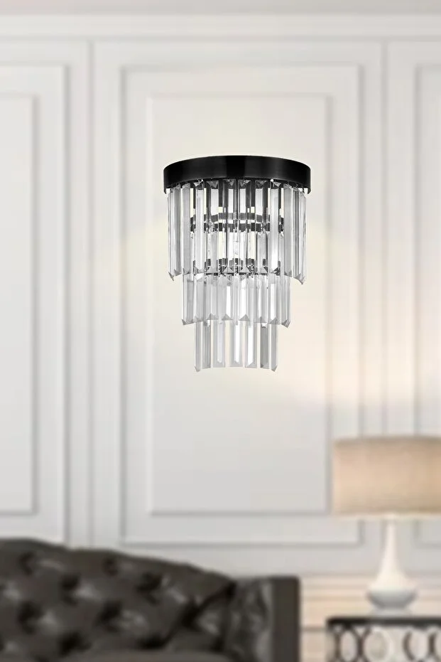 Desina Kristal Taşlı Lüks Aplik - (eskitme Kaplama)